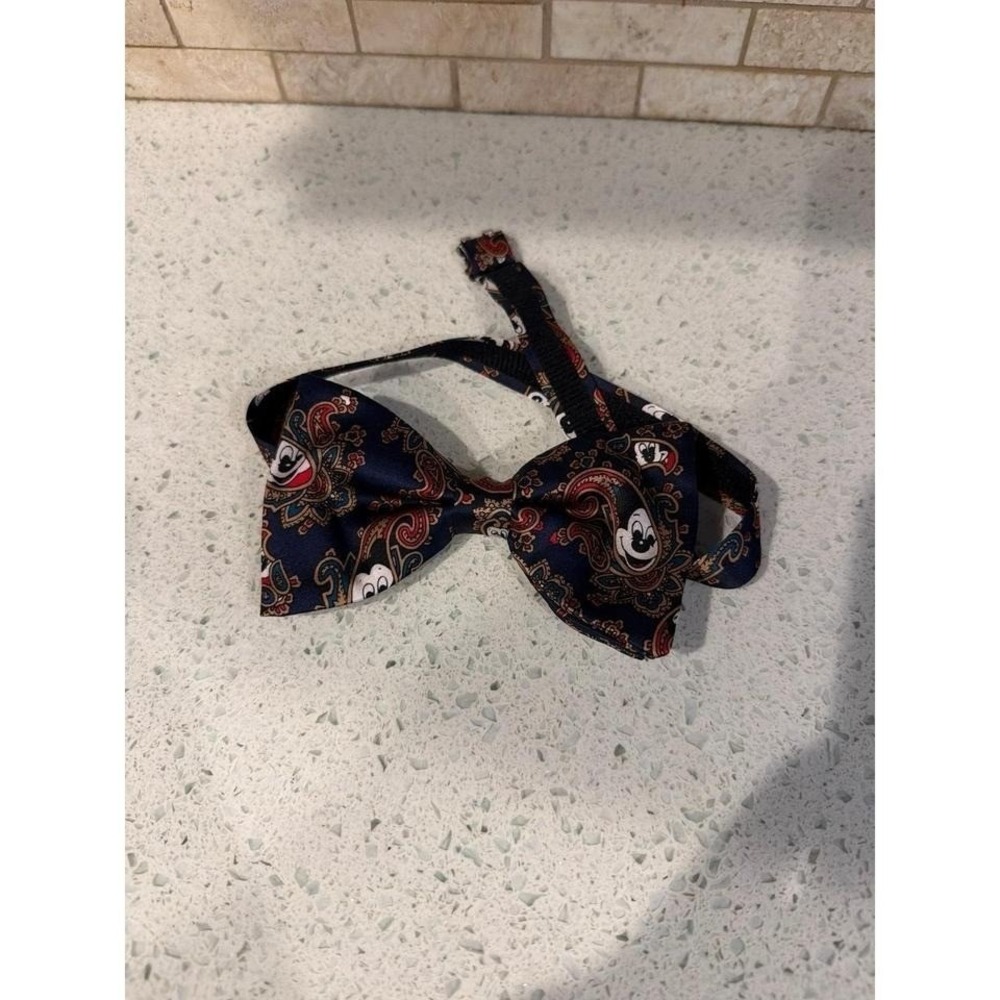 Disney Mickey Paisley Bowtie Set Balancine Vintage